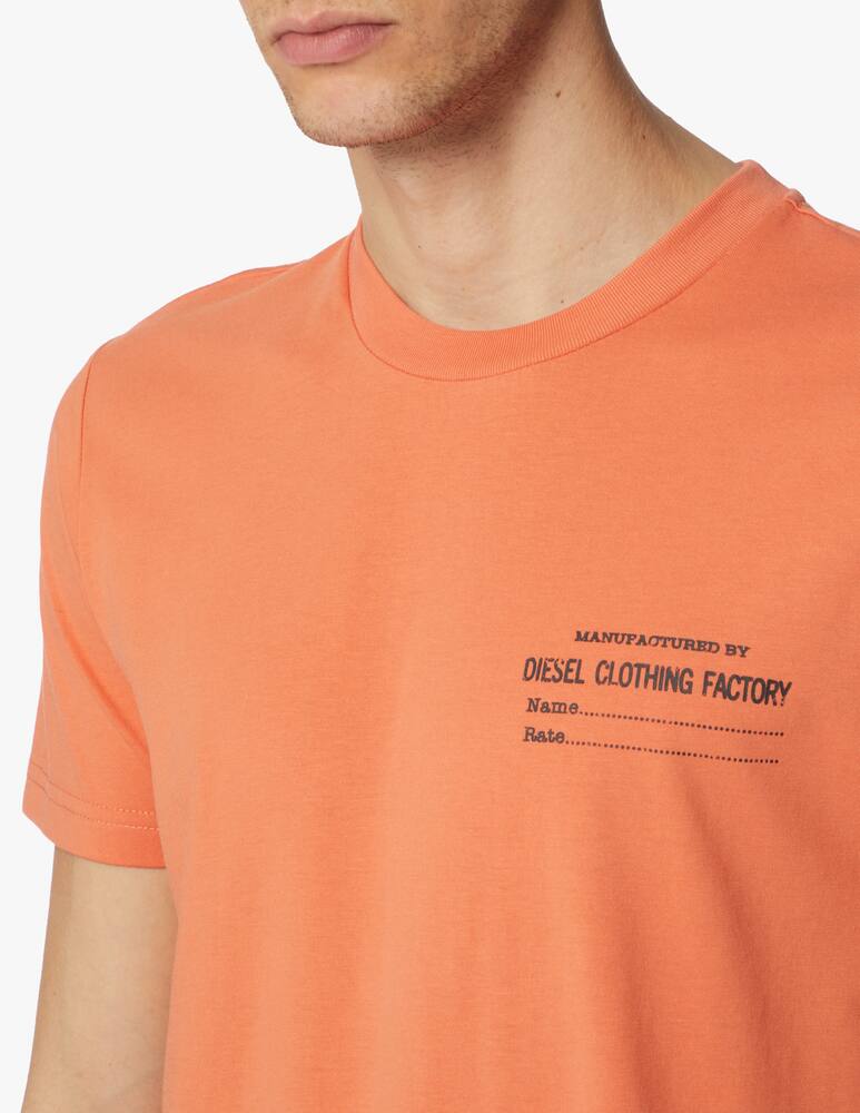 rinascente Diesel Diesel clothing fact small t-shirt - pink