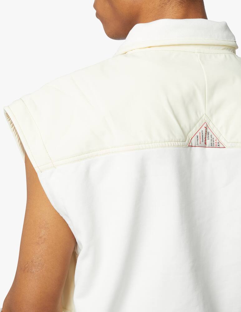 rinascente Diesel Felpa inserti vest work - bianco