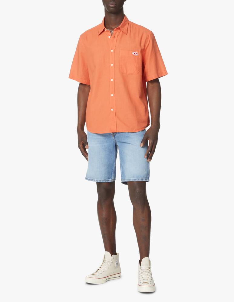 rinascente Diesel Popeline short sleeve over shirt - pink