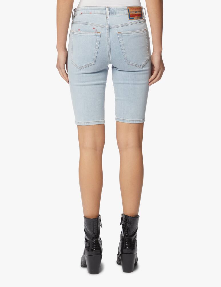 rinascente Diesel Pantaloncini ciclista in denim - azzurro