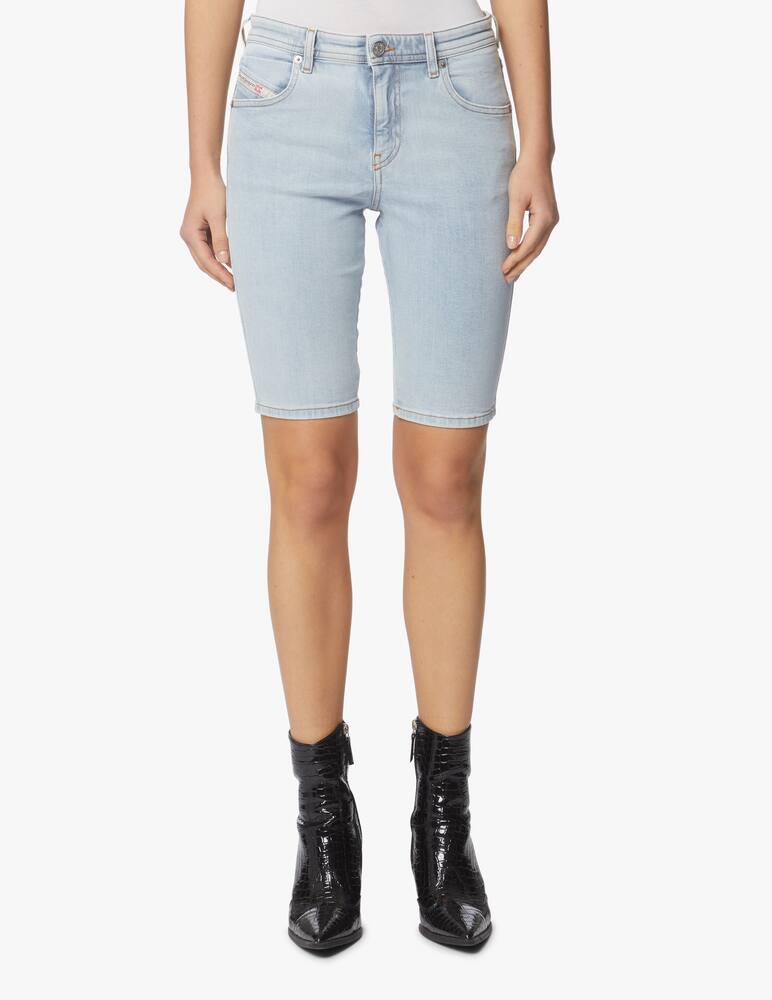 rinascente Diesel Pantaloncini ciclista in denim - azzurro