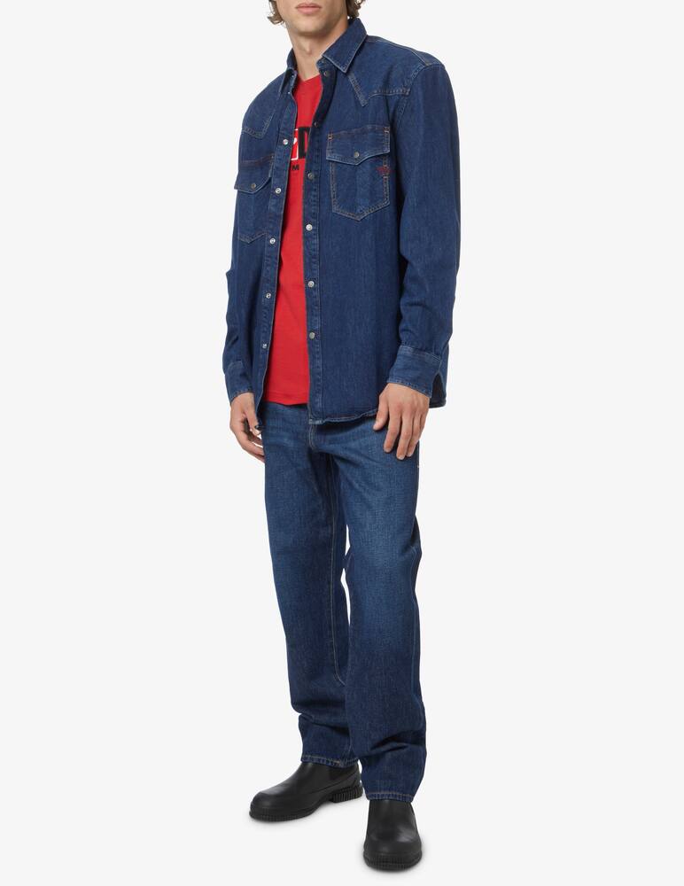 rinascente Diesel Camicia manica lunga texana in denim - Blu