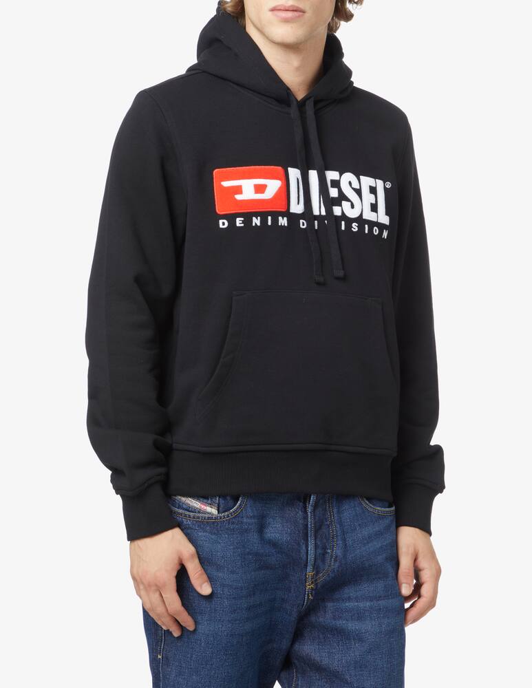 Diesel Terry big logo hoodie - Black - picture 1 Diesel Terry big logo hoodie - Black - picture 1