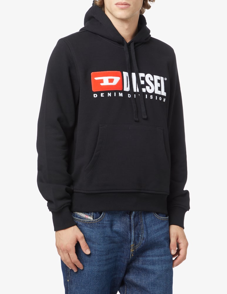 rinascente Diesel Terry big logo hoodie - Black