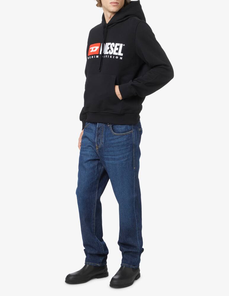 rinascente Diesel Terry big logo hoodie - Black