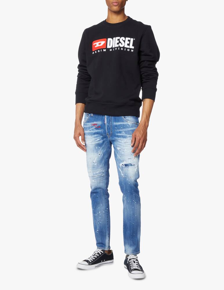 rinascente Diesel Felpa girocollo diesel denim division - nero