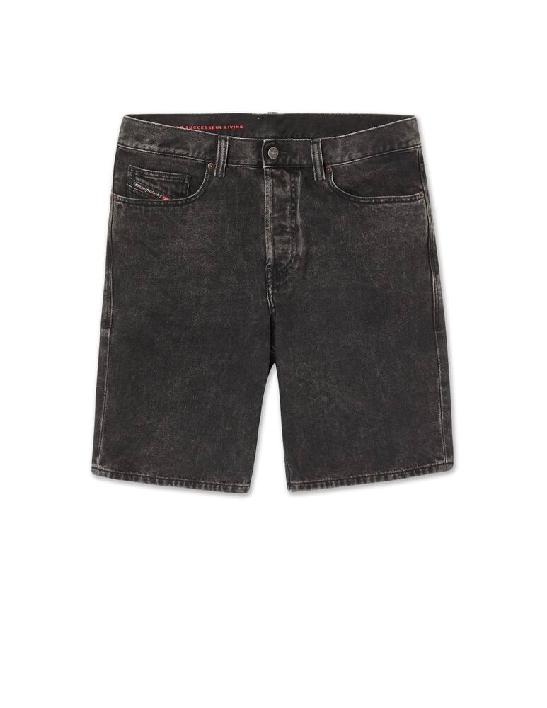 rinascente Diesel Bermuda di jeans macs nero lavato - nero