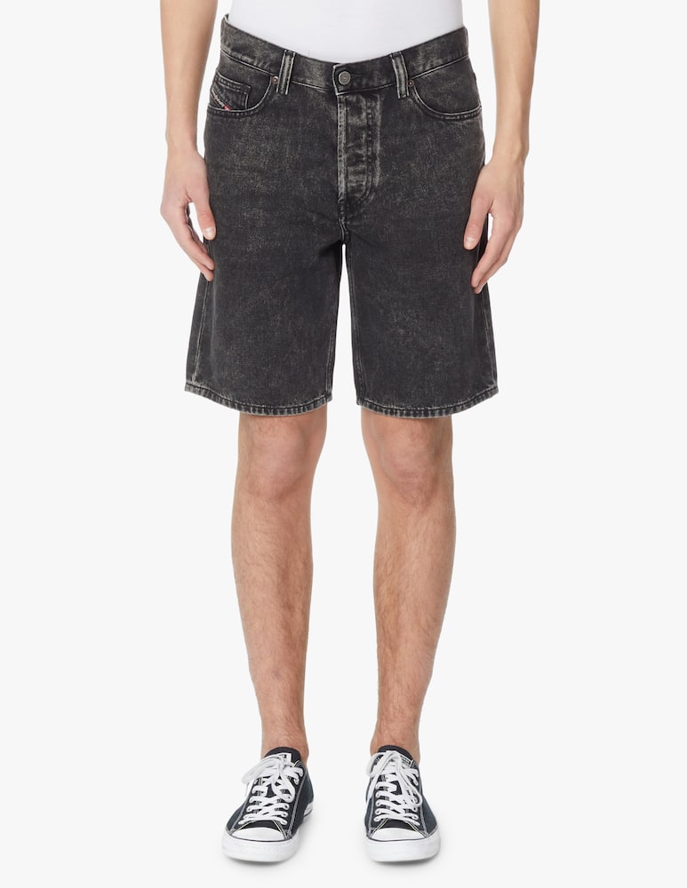 rinascente Diesel Bermuda di jeans macs nero lavato - nero