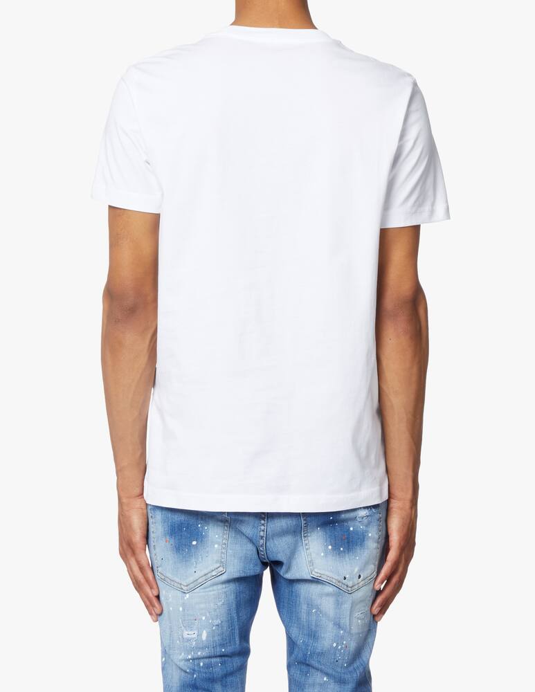 rinascente Diesel Maglietta manica corta girocollo denim division - bianco