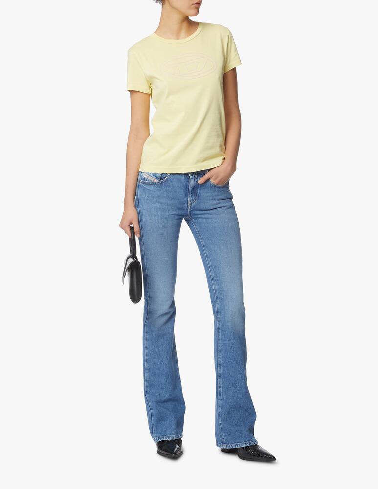 Diesel Cotton t-shirt with logo - yellow - picture 2 Diesel Cotton t-shirt with logo - yellow - picture 2