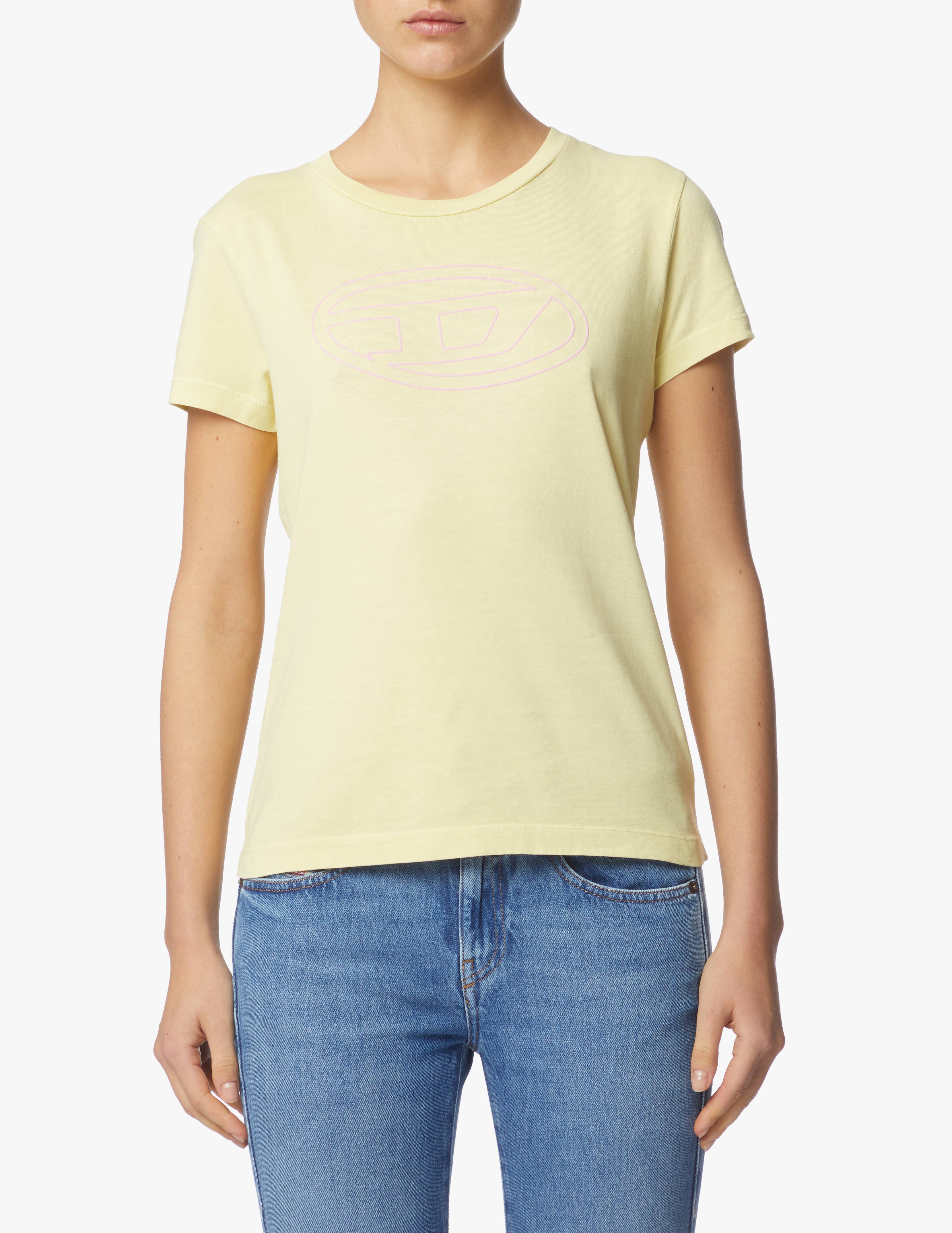 Diesel Grigio Cotton Men T-Shirt