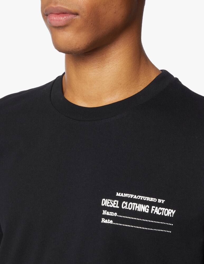 rinascente Diesel Diesel clothing fact small t-shirt - black