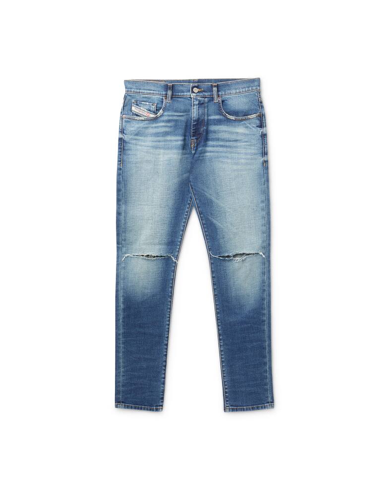 rinascente Diesel Medium dark ripped slim jeans - blue