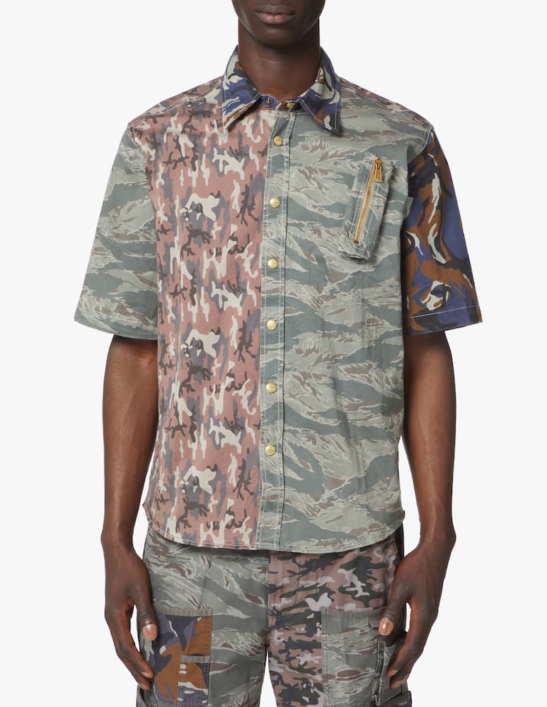 rinascente Diesel Short sleeve camo color shirt - multi