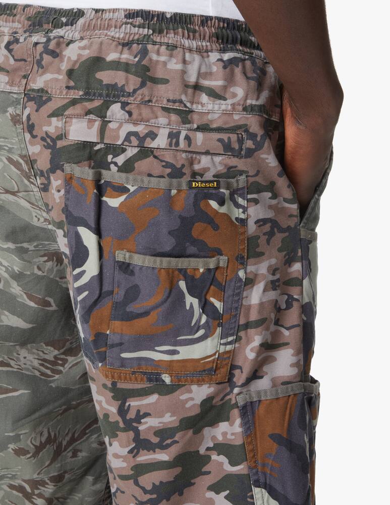 rinascente Diesel Bermuda cargo multi tasche camo color - multicolor