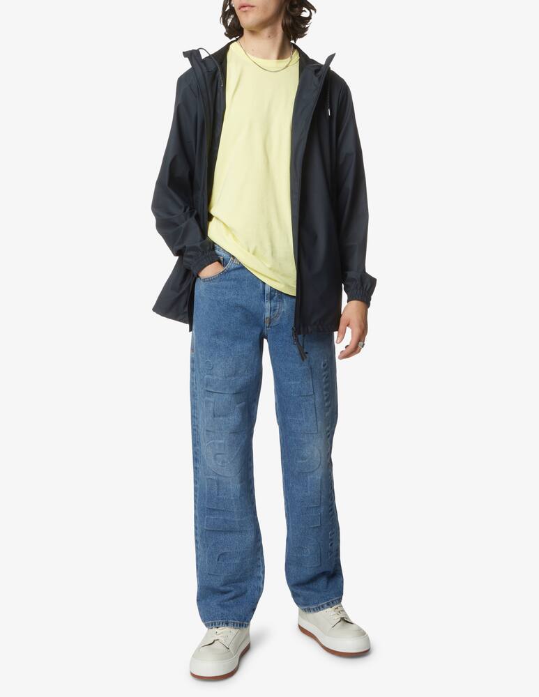 rinascente Diesel Jeans 2010 straight medio con logo grande - blu