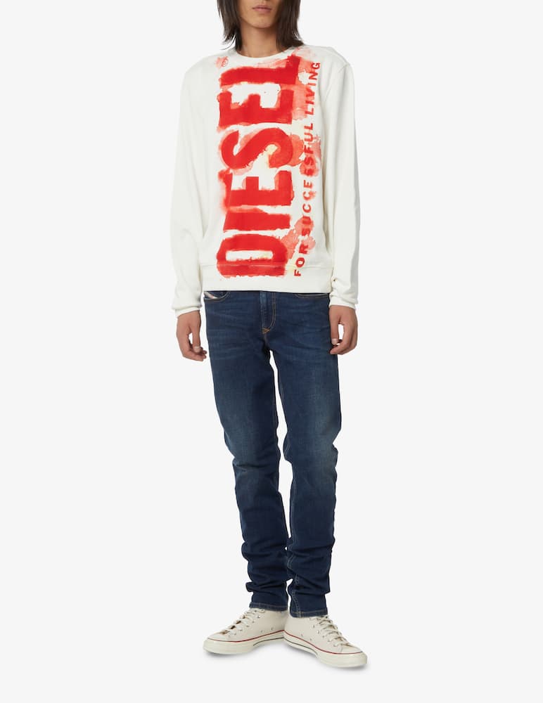 rinascente Diesel Bloody roundneck sweatshirt - White