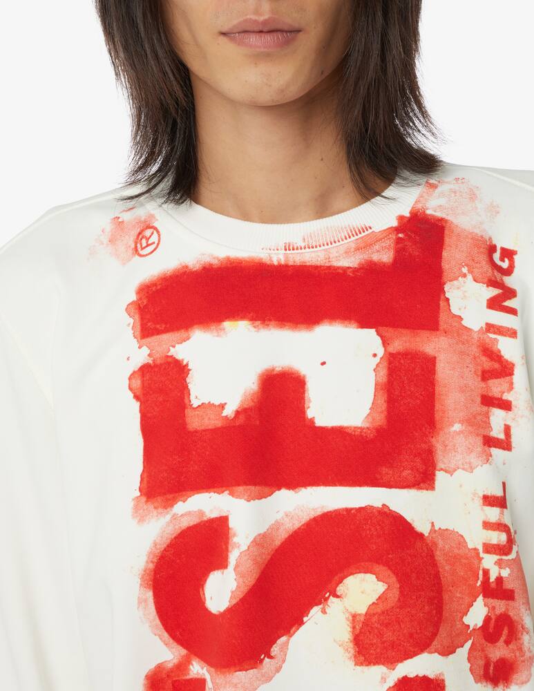 rinascente Diesel Bloody roundneck sweatshirt - White