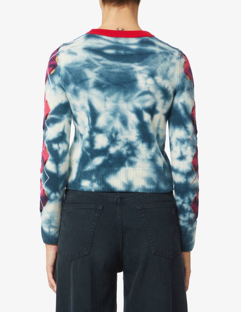rinascente Diesel Tie die cut out wool sweater - Blue