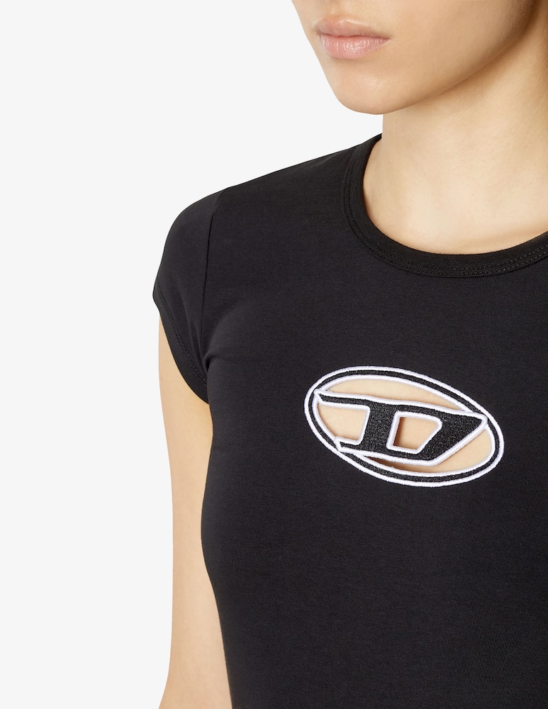 Diesel T-shirt in cotone - Nero - immagine 4 Diesel T-shirt in cotone - Nero - immagine 4