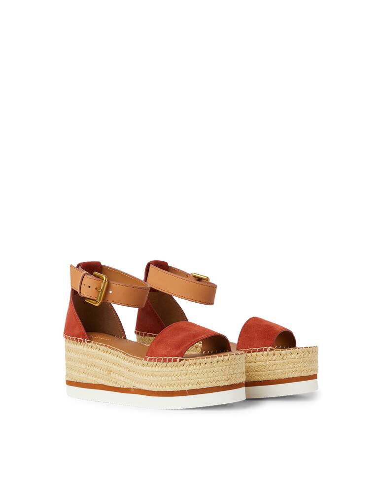 rinascente See By Chloé Leather sandals with rubber soles