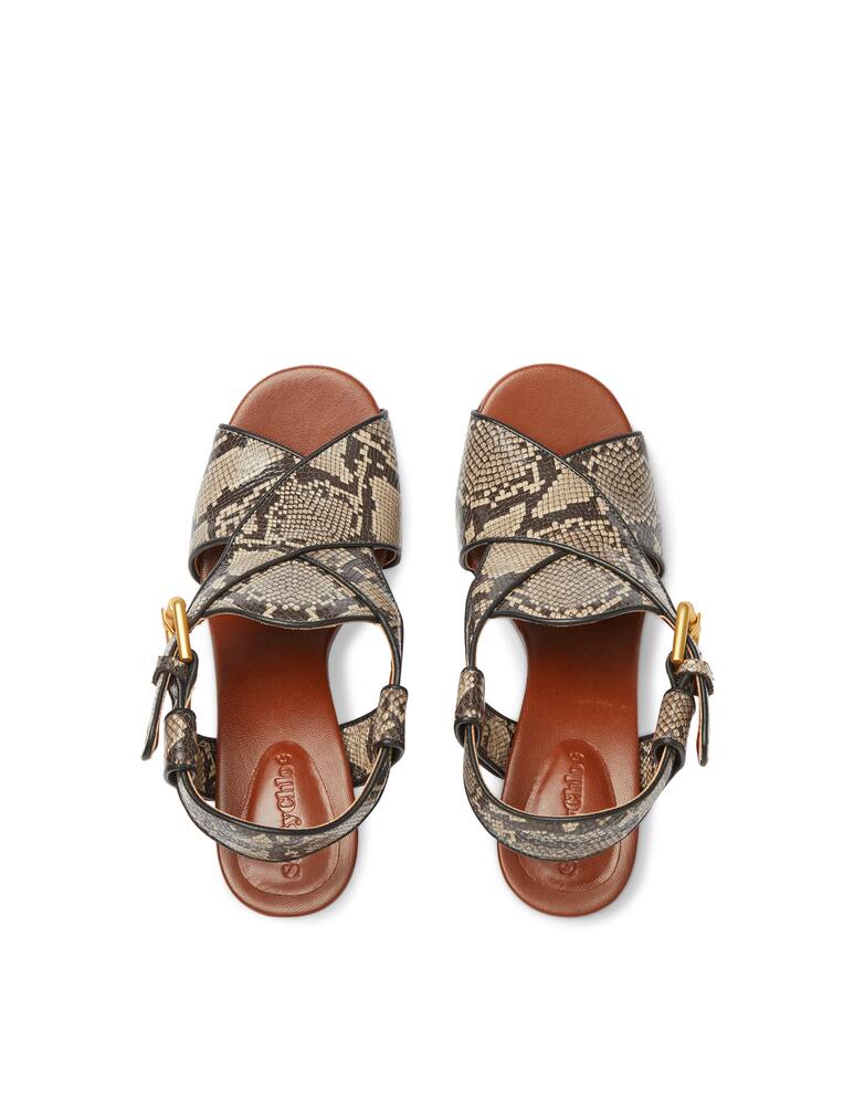 rinascente See By Chloé Sandalo con tacco largo in pitone Hella