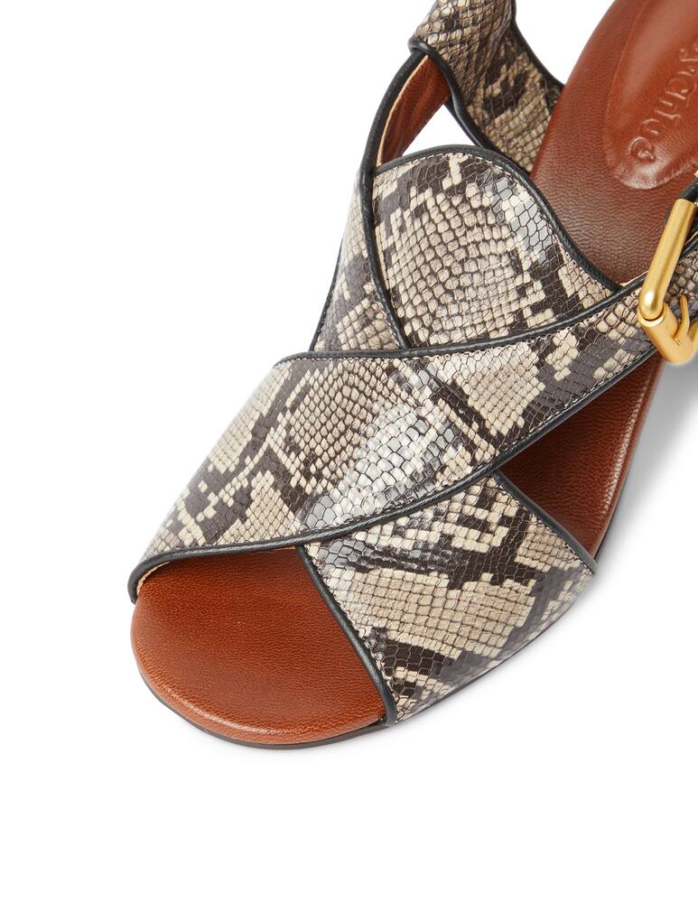 rinascente See By Chloé Sandalo con tacco largo in pitone Hella