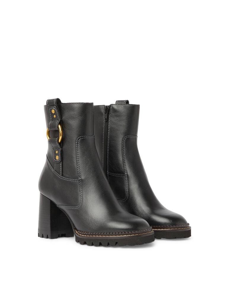 rinascente See By Chloé Leather ankle boots