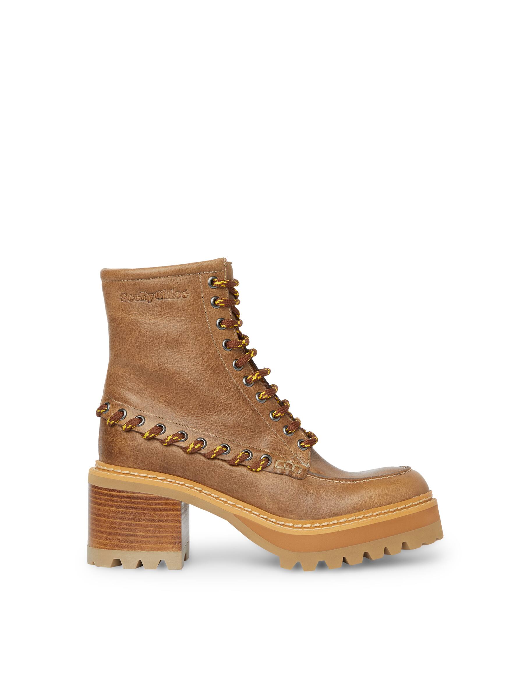 Shop See By Chloé Leather ankle boots on Rinascente
