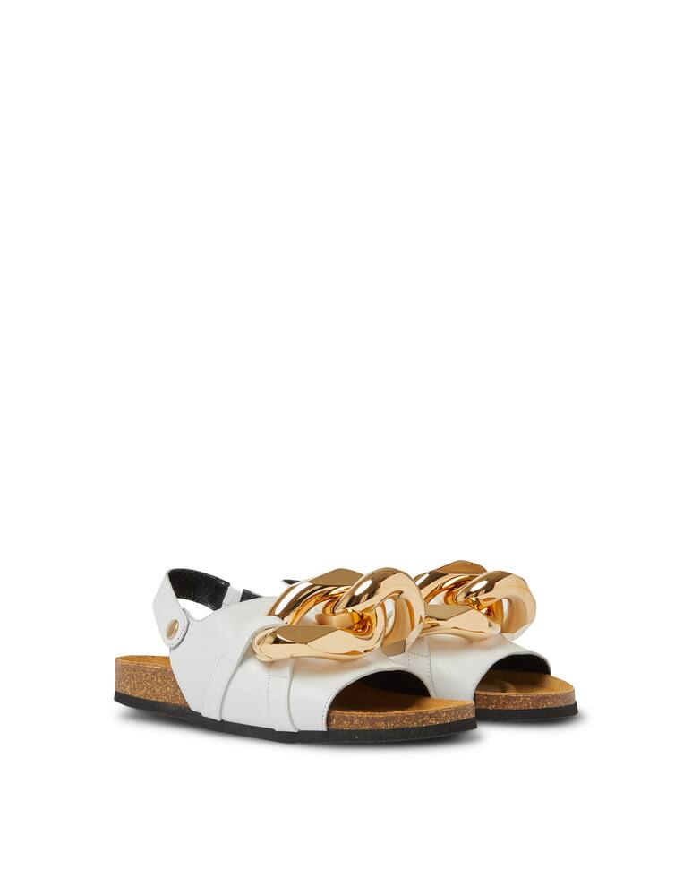 rinascente JW Anderson Chain flat sandal - white