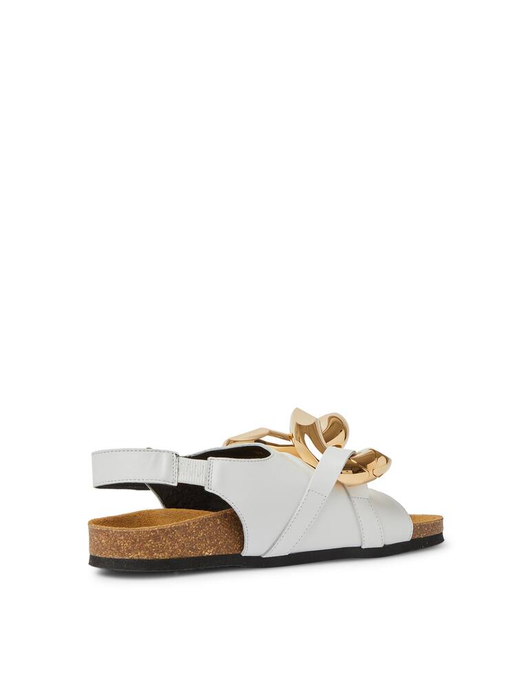 rinascente JW Anderson Chain flat sandal - white