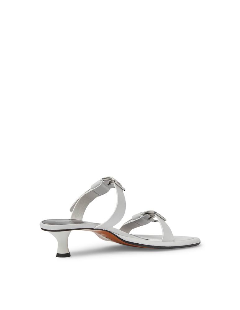rinascente Proenza Schouler 2 straps sandals with buckle - white