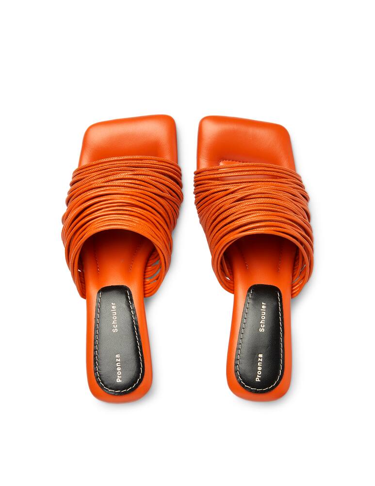 rinascente Proenza Schouler Multi-band leather mule sandals - orange