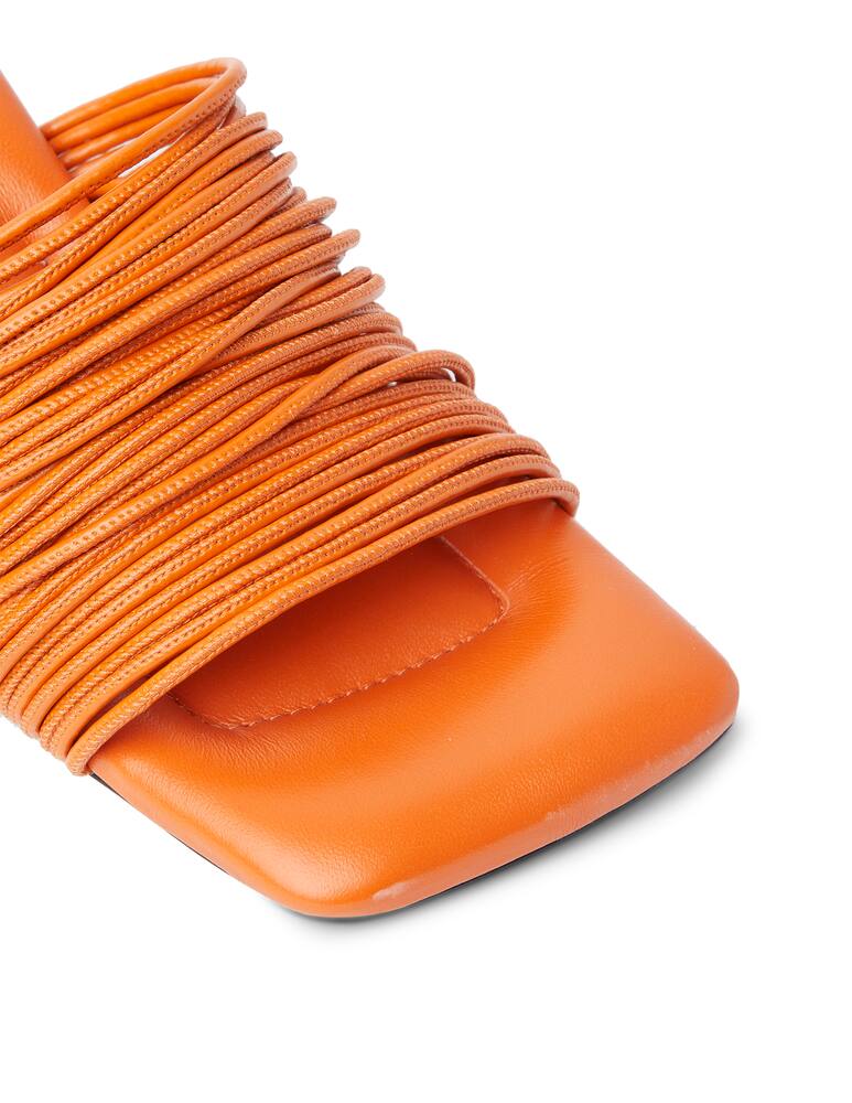 rinascente Proenza Schouler Multi-band leather mule sandals - orange