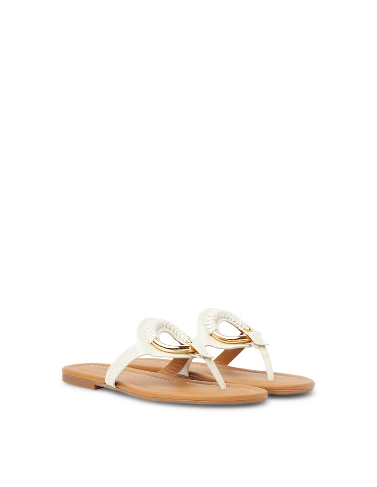 rinascente See By Chloé Infradito in pelle Hana - bianco