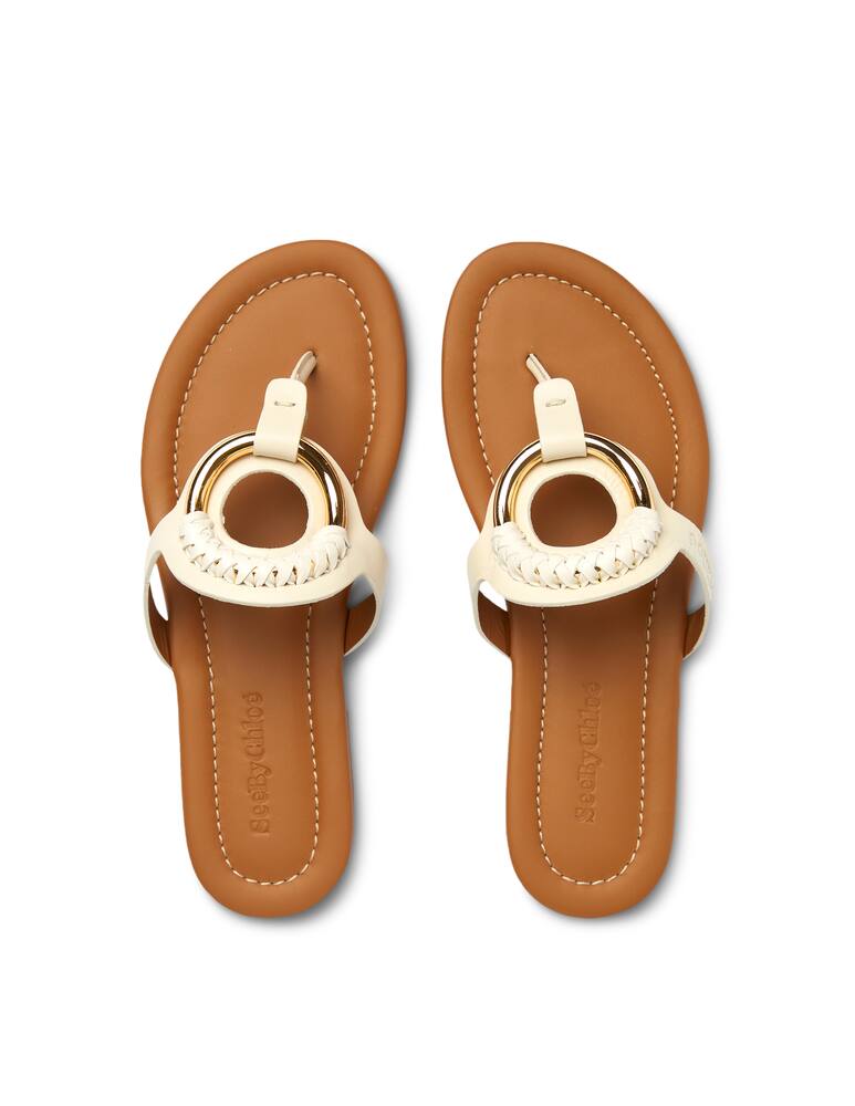 rinascente See By Chloé Infradito in pelle Hana - bianco