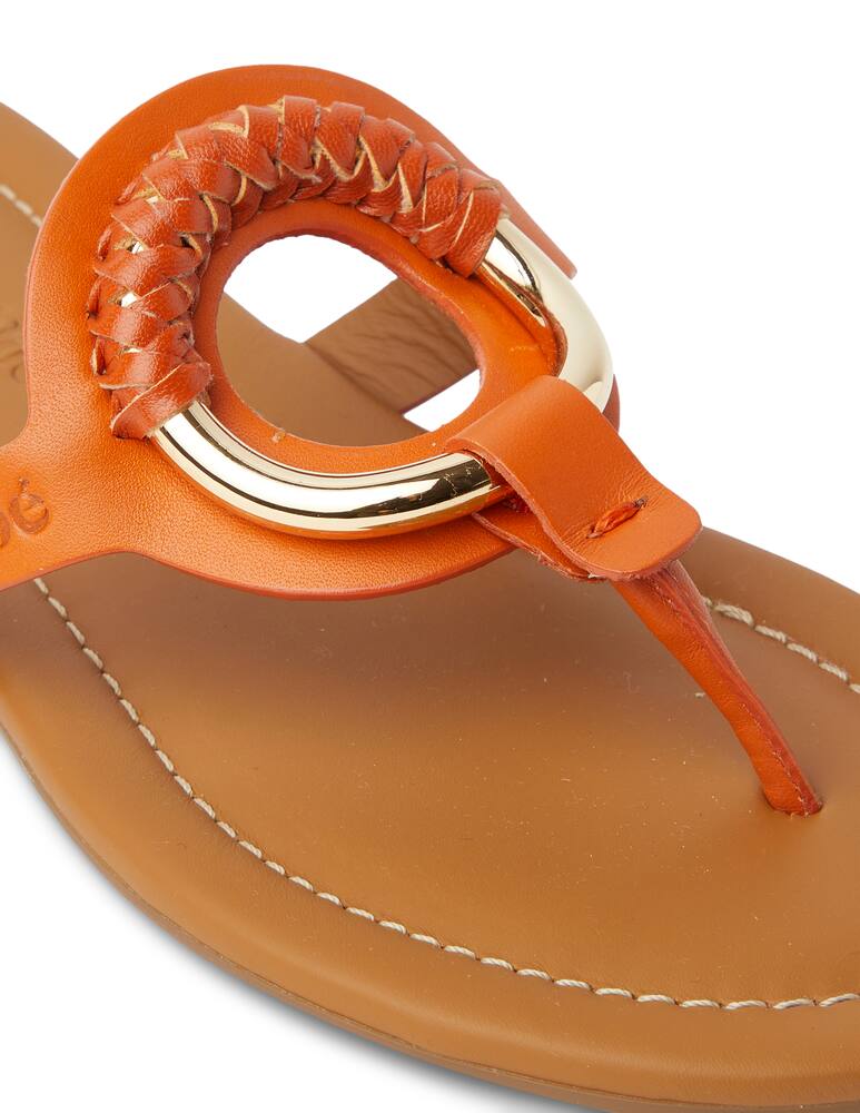 rinascente See By Chloé Infradito in pelle Hana - arancione