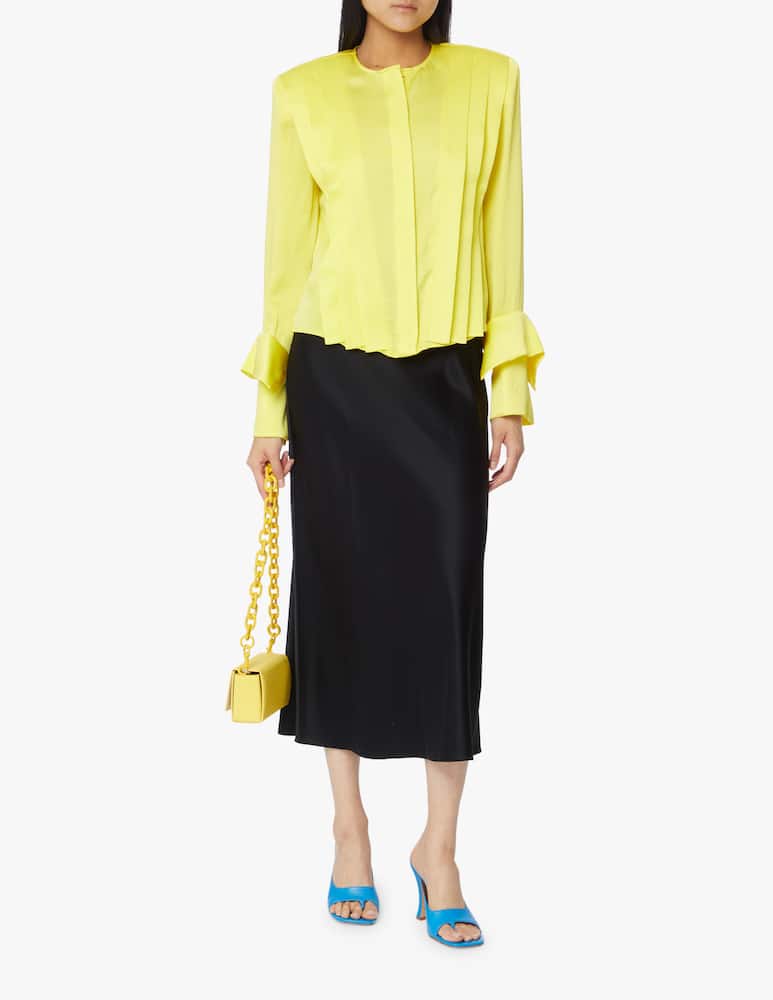 rinascente MVP Wardrobe Camicia in raso Ava - giallo