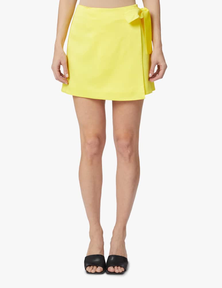 rinascente MVP Wardrobe Ava satin mini skirt - yellow