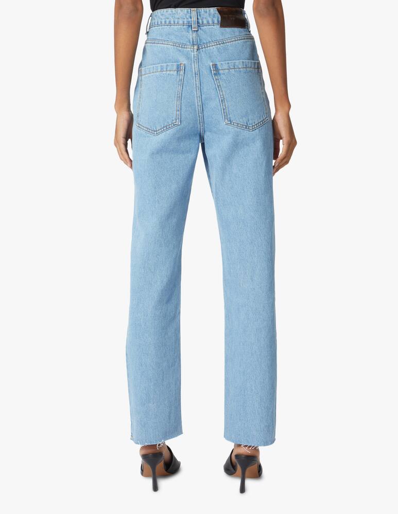 rinascente MVP Wardrobe Jeans straight a vita alta Bibi - azzurro