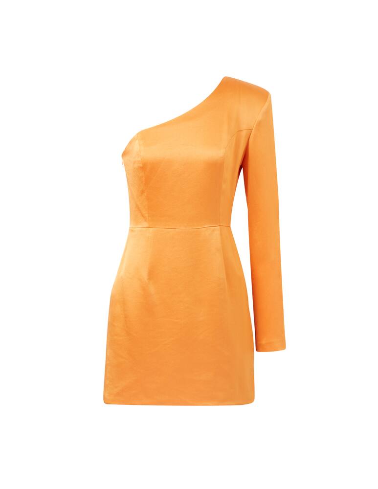 rinascente MVP Wardrobe Tippi one-shoulder short dress - orange