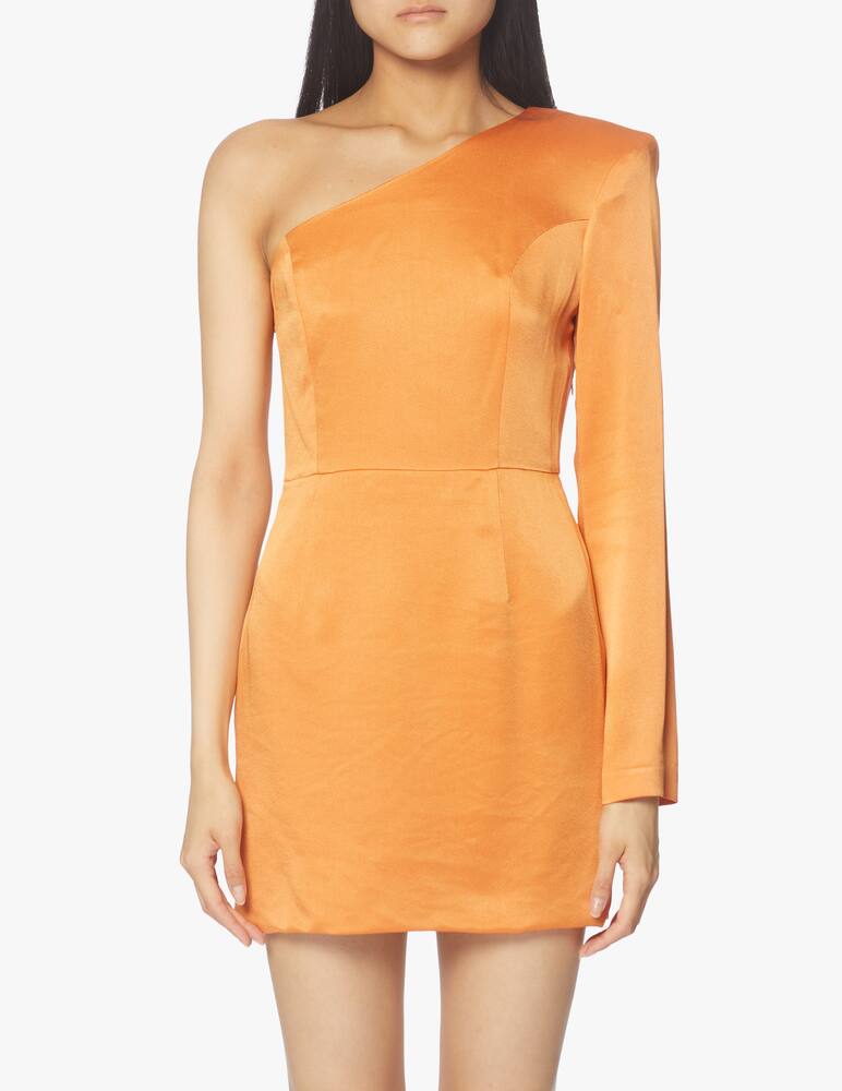 rinascente MVP Wardrobe Tippi one-shoulder short dress - orange
