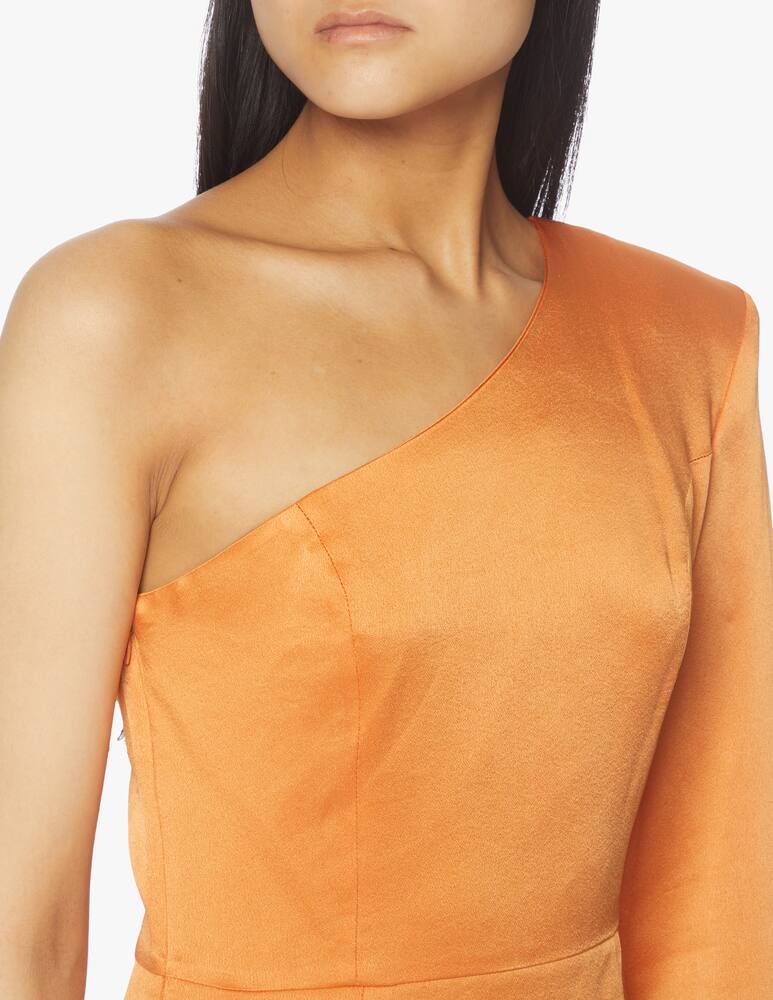 rinascente MVP Wardrobe Tippi one-shoulder short dress - orange