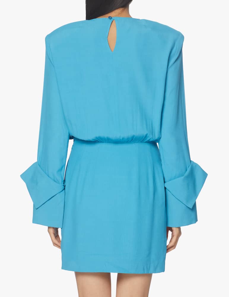 rinascente MVP Wardrobe Audrey crepe short dress - light blue