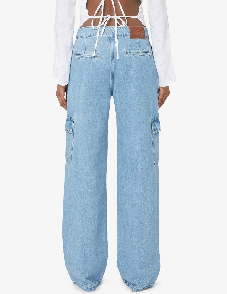 rinascente MVP Wardrobe Jeans cargo a vita alta Heather