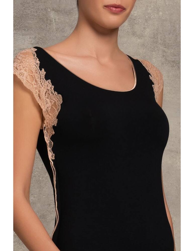 rinascente Paladini Camicia da notte lunga senza maniche