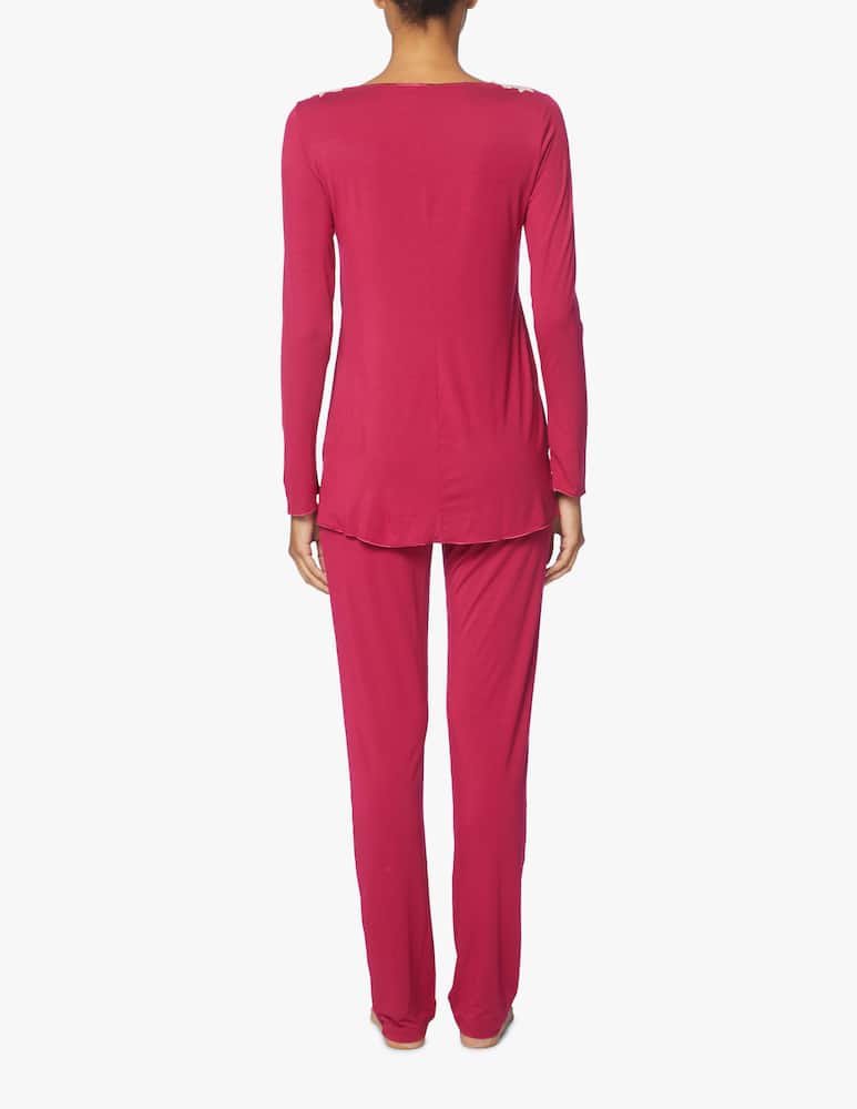 Paladini Boat neck pyjama with lace Miriam - picture 2 Paladini Boat neck pyjama with lace Miriam - picture 2