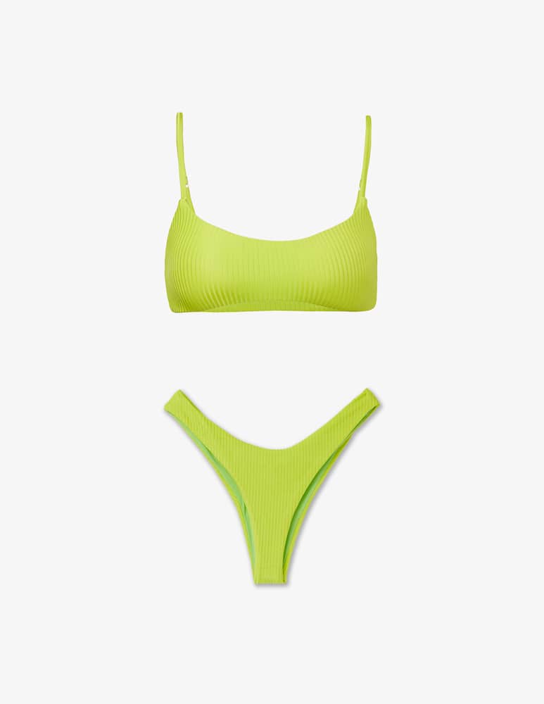rinascente Matinée Dora ribbed bikini set
