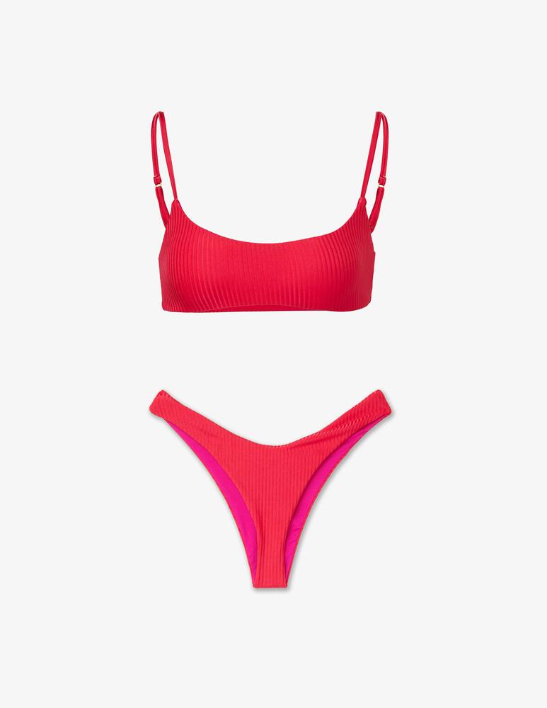 rinascente Matinée Dora ribbed bikini set