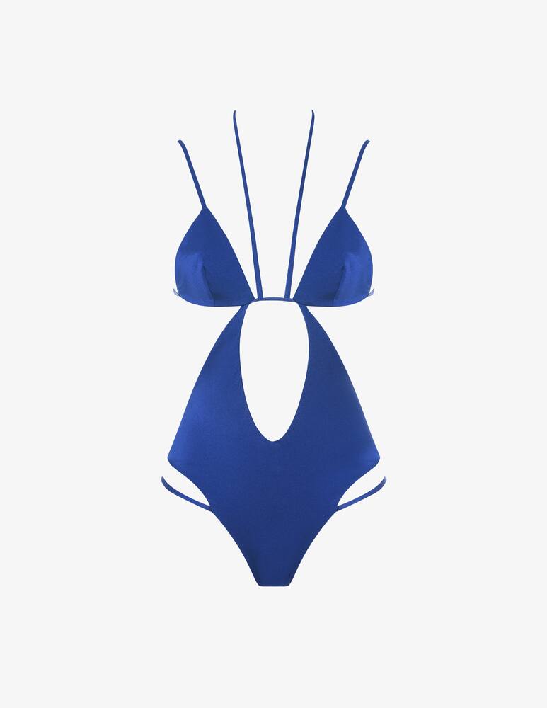 rinascente Matinée Kira shiny lycra one-piece swimsuit